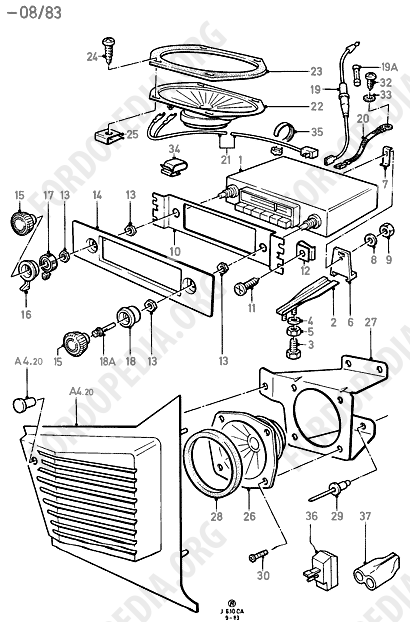 Ford Escort MkIII/Orion MkI (1981-1986) - Audio Equipment - Original Fit (-08.83)