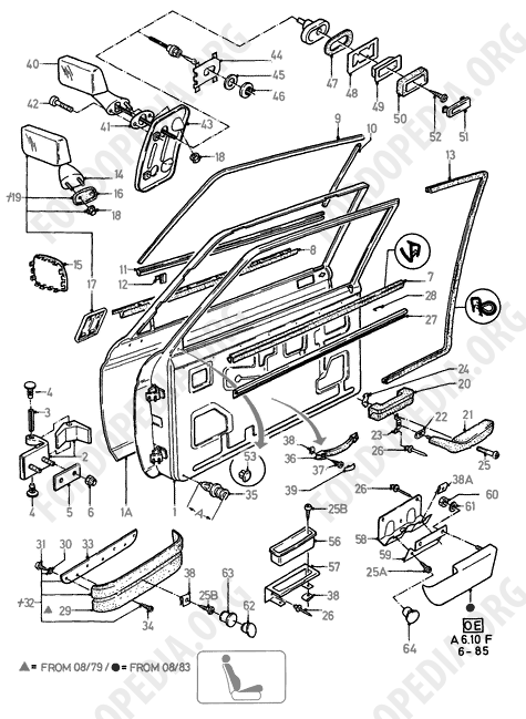Ford Fiesta MkI/MkII (1976-1989) - Front Doors And Related Parts