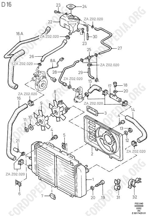 Ford Fiesta MkI/MkII (1976-1989) - Radiator And Fan