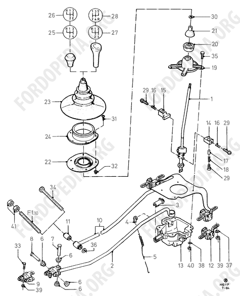 Ford Fiesta MkI/MkII (1976-1989) - Gear Change - Manual Transmission