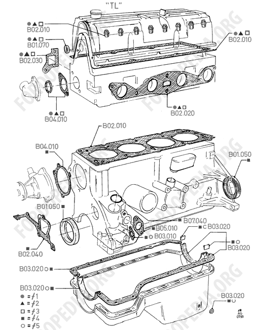 Ford pinto engine rebuild kit