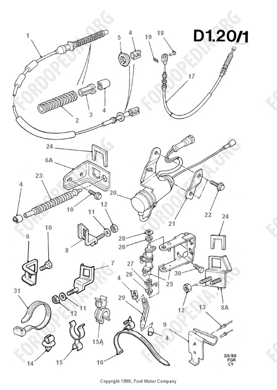 Ford Transit MkIII (1985-1991) - Accelerator/Injection Pump Controls
