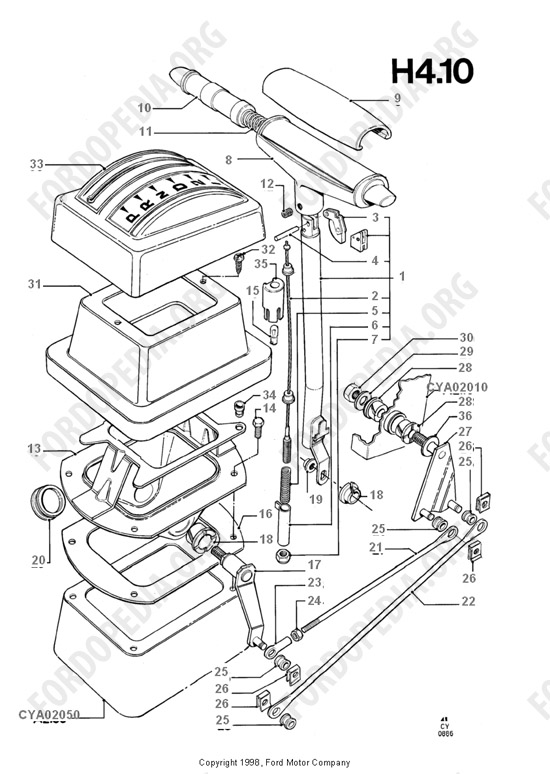Ford Transit MkIII (1985-1991) - Gear Change-Automatic Transmission