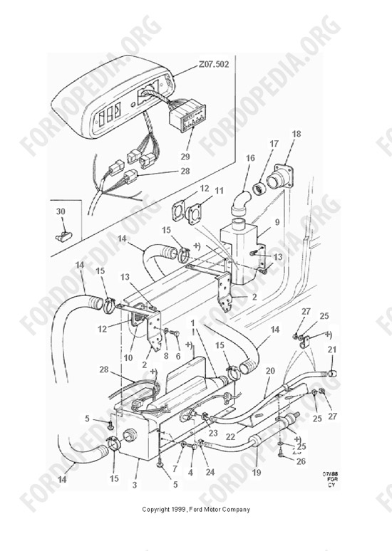 Ford Transit MkIII (1985-1991) - Auxiliary Heater