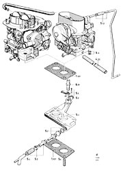 Two-venturi carburetor (Capri)