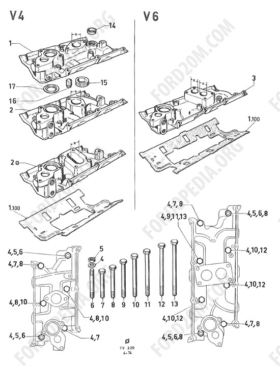 Koeln V4/V6 engines (1962-1974) - Intake manifold