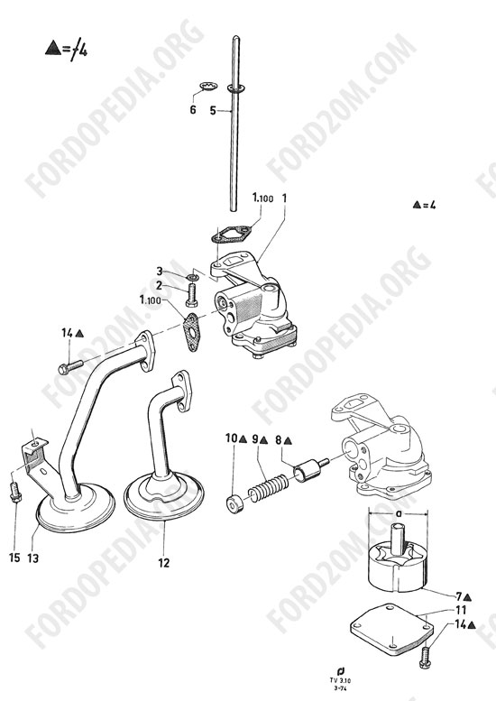 Koeln V4/V6 engines (1962-1974) - Oil pump