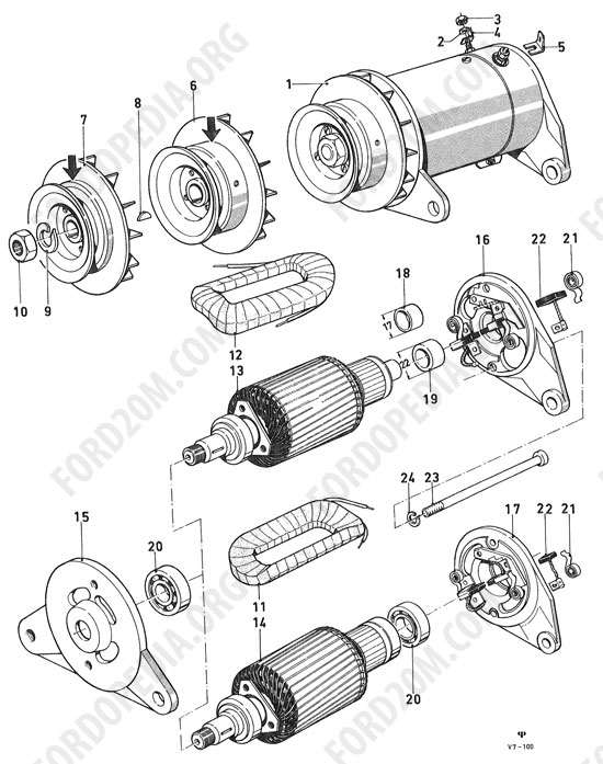 Koeln V4/V6 engines (1962-1974) - Generator
