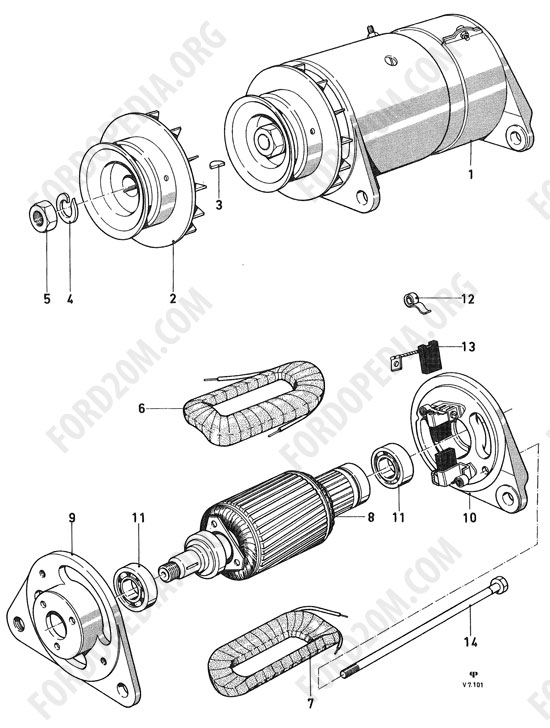 Koeln V4/V6 engines (1962-1974) - Generator (12M P4)