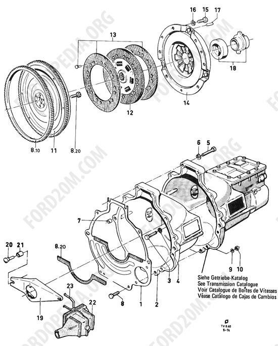 Koeln V4/V6 engines (1962-1974) - Clutch (Taunus/Consul/Granada)