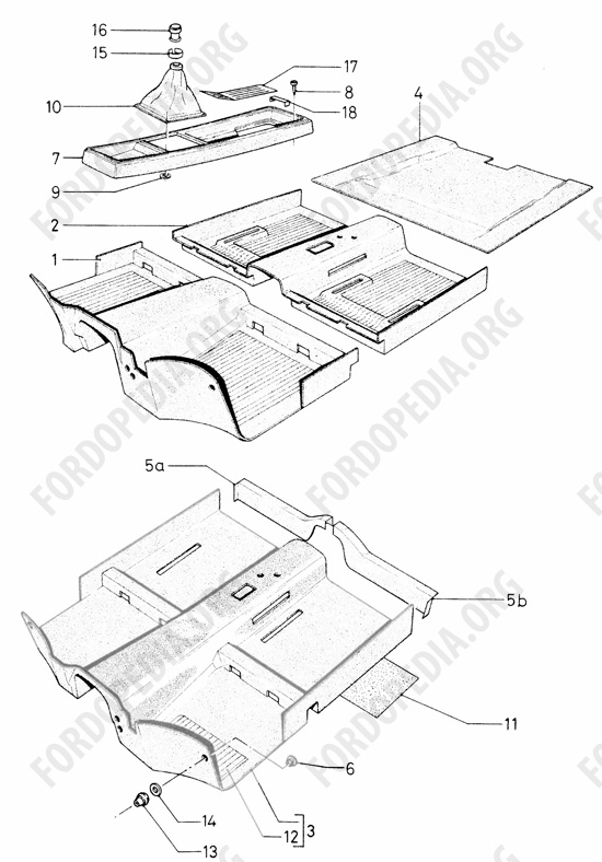 Ford Escort MkI RS/Mexico (1970-1974) - Floor mats