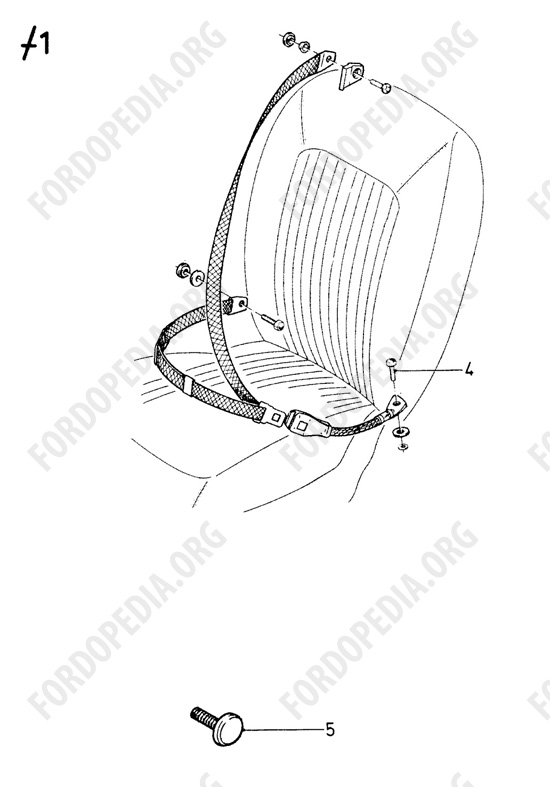 Ford Escort MkI RS/Mexico (1970-1974) - Safety belts