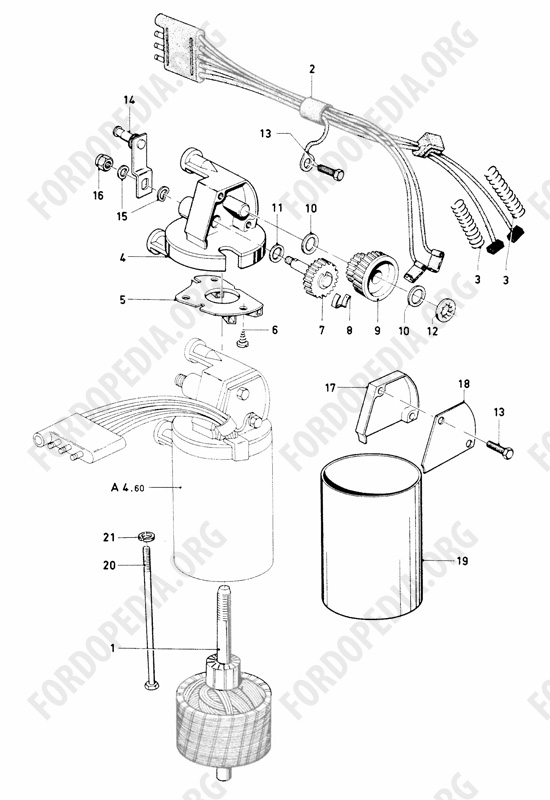 Ford Escort MkI RS/Mexico (1970-1974) - Components - Windscreen Wiper Motor