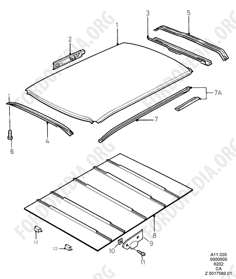 Ford Escort MkIII/Orion MkI (1981-1986) - Roof (KOMBI/ESTATE, VAN)