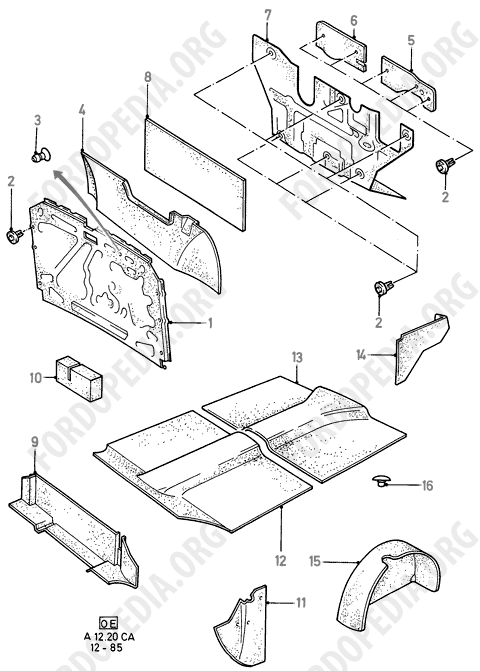 Ford Escort MkIII/Orion MkI (1981-1986) - Insulators  