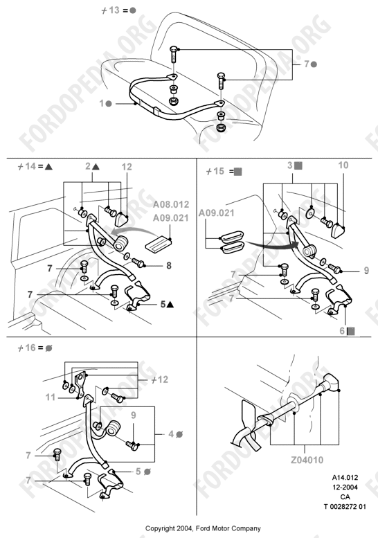 Ford Escort MkIII/Orion MkI (1981-1986) - Rear Seat Belts