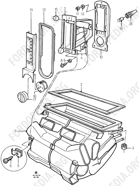 Ford Escort MkIII/Orion MkI (1981-1986) - Heater And Ventilation Unit  