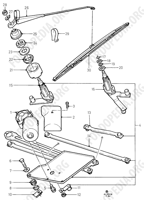 Ford Escort MkIII/Orion MkI (1981-1986) - Windscreen Wiper  