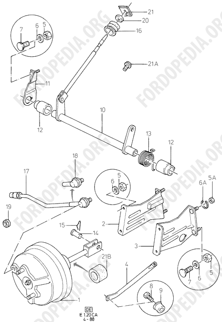 Ford Escort MkIII/Orion MkI (1981-1986) - Brake Booster  