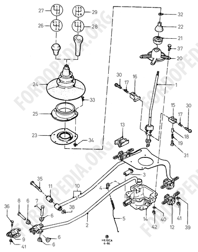 Ford Escort MkIII/Orion MkI (1981-1986) - Gear Change - Manual Transmission (-02.84)