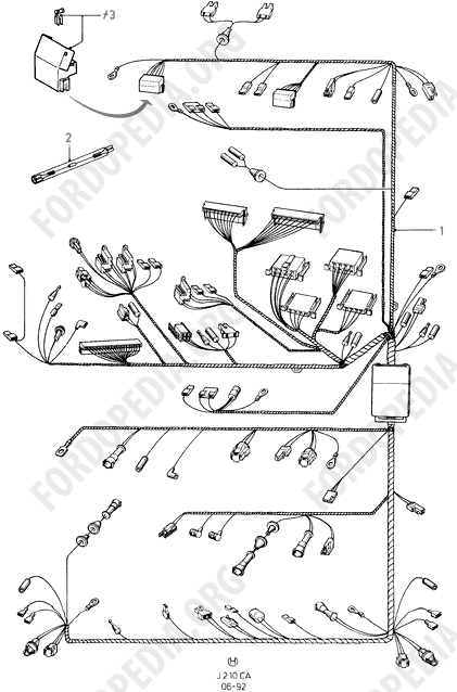 Ford Escort MkIII/Orion MkI (1981-1986) - Main Wiring  