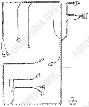 Ford Escort MkIII/Orion MkI (1981-1986) - Engine Compartment Wiring  