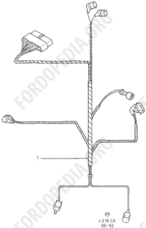 Ford Escort MkIII/Orion MkI (1981-1986) - Connecting Wires  