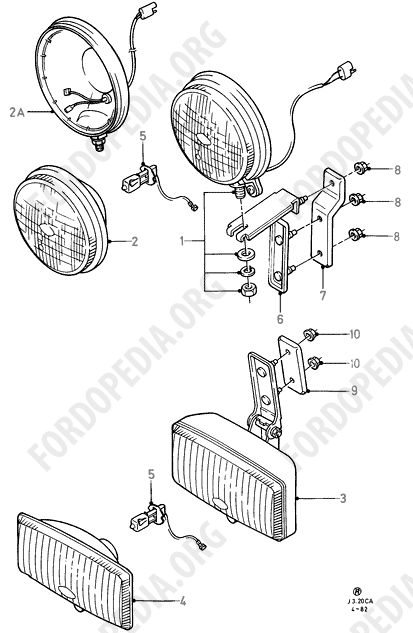 Ford Escort MkIII/Orion MkI (1981-1986) - Additional Headlamps - Original Fit  