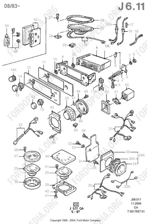 Ford Escort MkIII/Orion MkI (1981-1986) - Audio Equipment - Original Fit (08.83-)