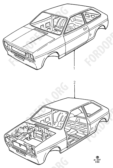 Ford Fiesta MkI/MkII (1976-1989) - Bodyshell