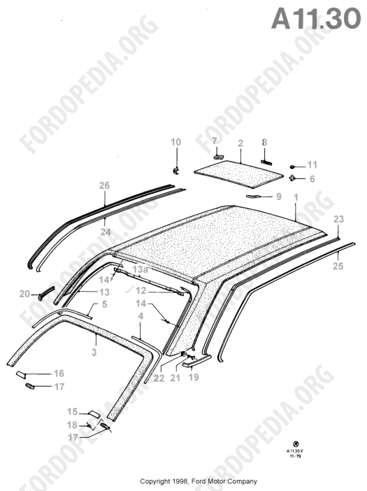 Ford Fiesta MkI/MkII (1976-1989) - Vinyl Roof