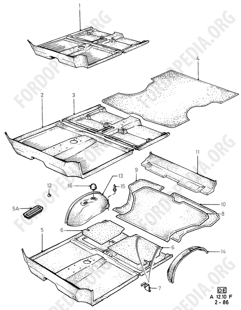 Ford Fiesta MkI/MkII (1976-1989) - Floor Mats