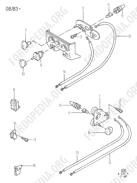 Ford Fiesta MkI/MkII (1976-1989) - Heater Quadrants