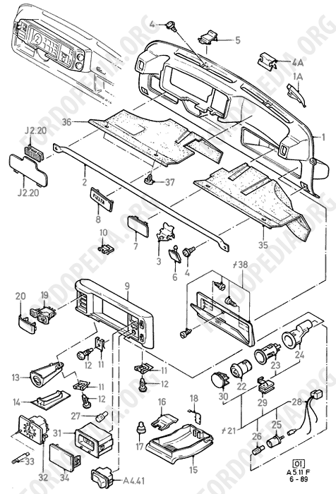 Ford Fiesta MkI/MkII (1976-1989) - Instrument Panel