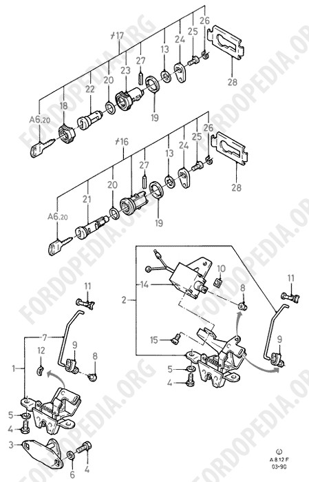 Ford Fiesta MkI/MkII (1976-1989) - Tailgate Lock Control