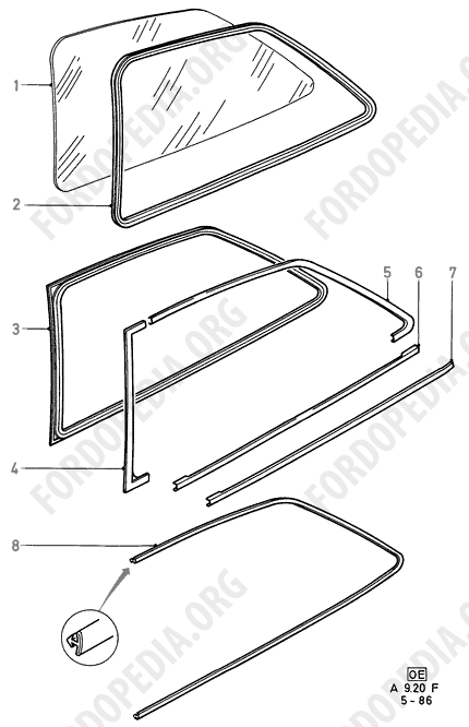 Ford Fiesta MkI/MkII (1976-1989) - Quarter Windows