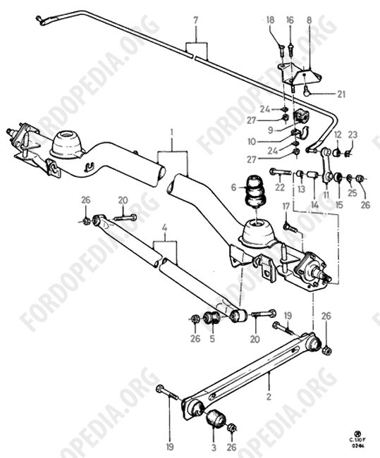 Ford Fiesta MkI/MkII (1976-1989) - Rear Axle