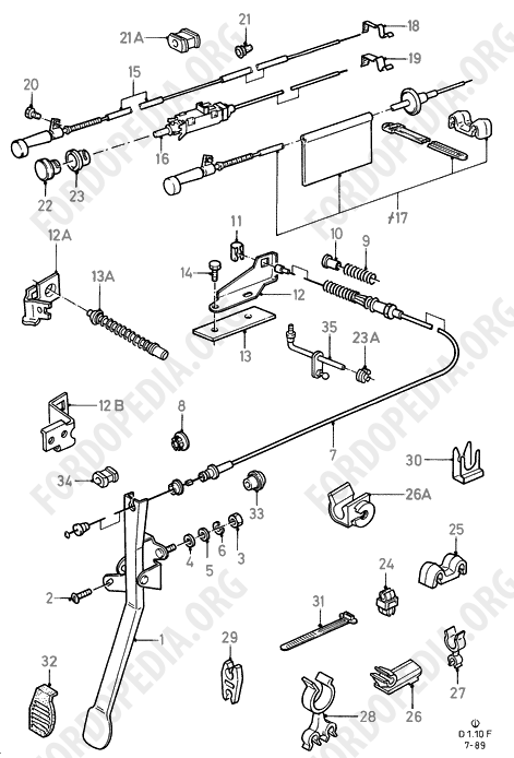 Ford Fiesta MkI/MkII (1976-1989) - Accelerator/Injection Pump Controls