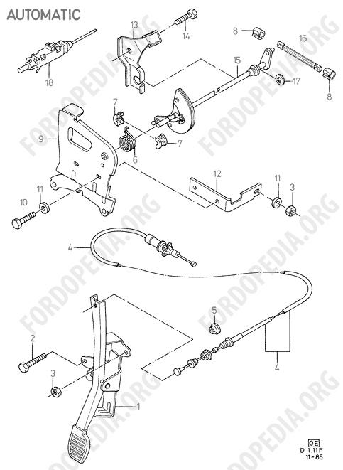 Ford Fiesta MkI/MkII (1976-1989) - Accelerator/Injection Pump Controls