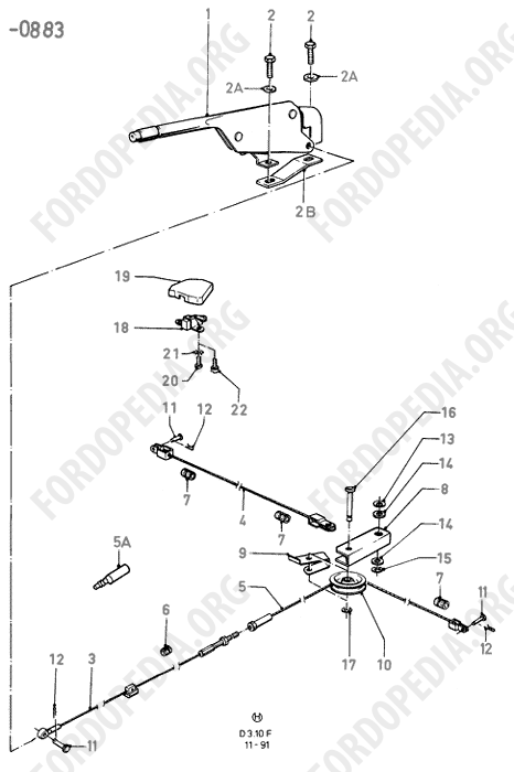 Ford Fiesta MkI/MkII (1976-1989) - Parking Brake