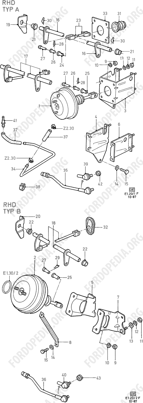 Ford Fiesta MkI/MkII (1976-1989) - Brake Booster