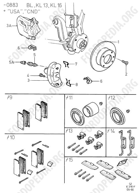 Ford Fiesta MkI/MkII (1976-1989) - Front Brake Discs And Calipers