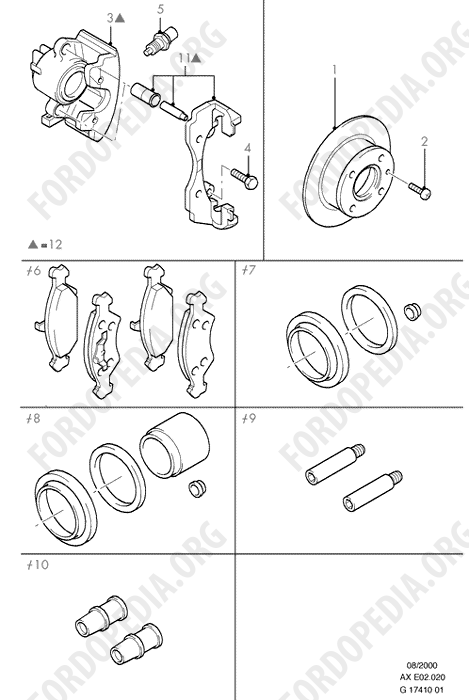 Ford Fiesta MkI/MkII (1976-1989) - Front Brake Discs And Calipers