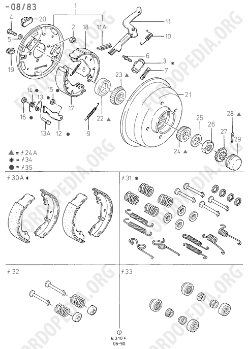 Ford Fiesta MkI/MkII (1976-1989) - Rear Brakes