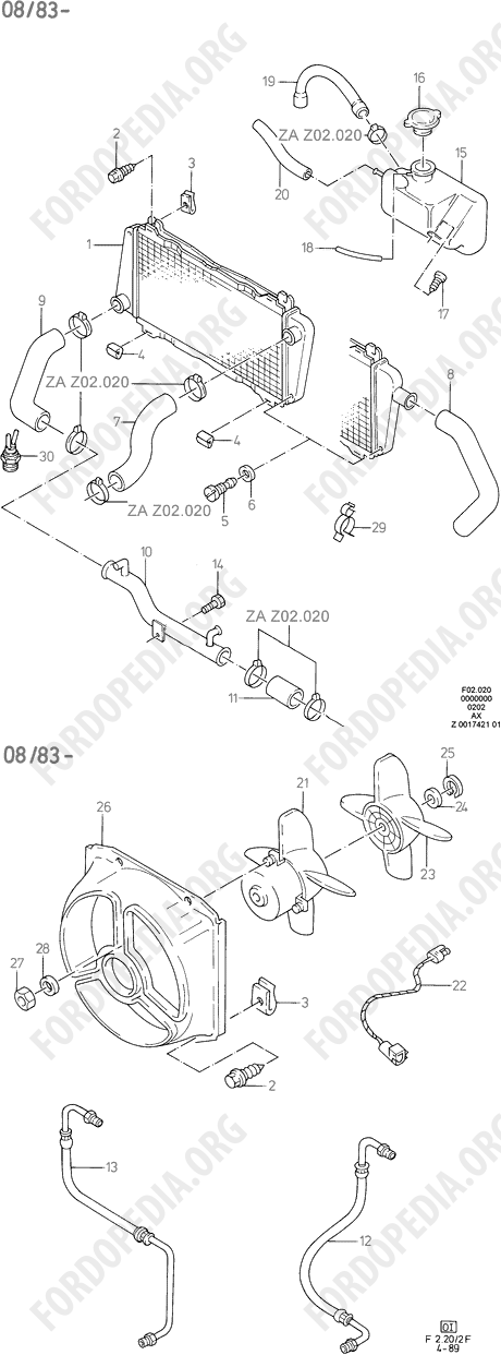 Ford Fiesta MkI/MkII (1976-1989) - Radiator And Fan