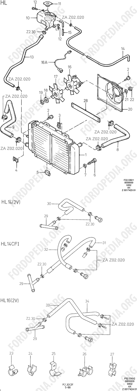 Ford Fiesta MkI/MkII (1976-1989) - Radiator And Fan