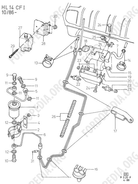 Ford Fiesta MkI/MkII (1976-1989) - Fuel Feed Equipment