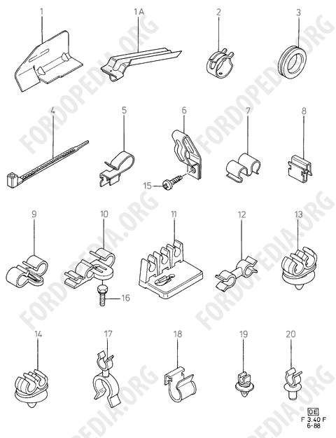 Ford Fiesta MkI/MkII (1976-1989) - Fuel Line Mountings