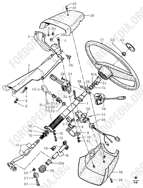 Ford Fiesta MkI/MkII (1976-1989) - Steering Column And Steering Wheel