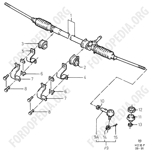Ford Fiesta MkI/MkII (1976-1989) - Steering Gear And Linkage